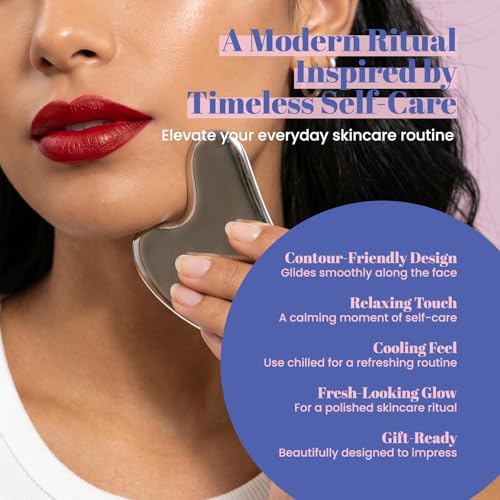 ROSELYNBOUTIQUE Lymphatic Contour Face Brush & Gua Sha Facial Tools - Image 6