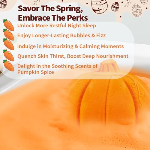 Halloween Bath Bombs Gifts for Women Men Pumpkin Spice Boo Basket Stuffers - Image 3