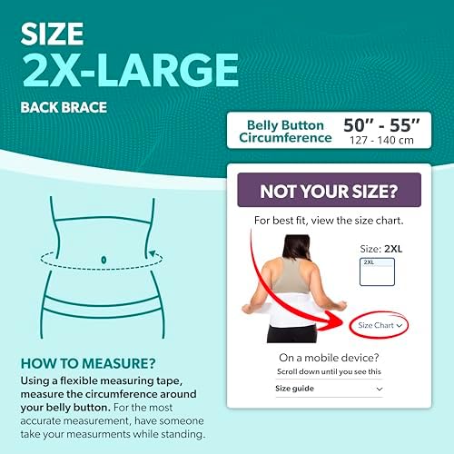 BraceAbility Plus Size 2XL Bariatric Back Brace - XXL Big and Tall Lumbar Support Girdle for Obesity Lower Back Pain in Extra Large, Heavy or Overweight Men and Women (Fits 50"-55") - Image 2