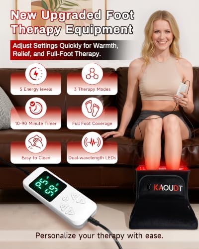 Medical Grade Red Light Therapy for Feet Neuropathy, FSA&HSA, Black - Image 2