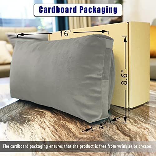 Non-Slip Head Pillow for Recliners - Neck Support Cushion with Velvet Cover for Pain Relief at Home, Office and Travel (Light Gray) - Image 2