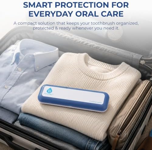 Pursonic Portable UV Toothbrush Sanitizer Case - Travel Toothbrush Sanitizer and Holder - For Electric and Manual Brush Heads with UV Light & Auto Shut Off Timer - Image 3
