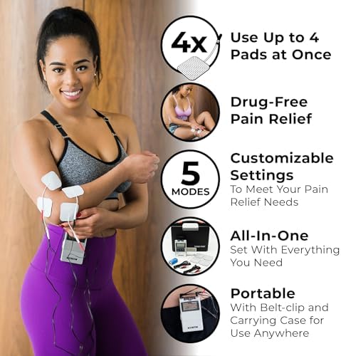 TENS 7000 Digital TENS Unit with Accessories - Muscle Stimulator Machine for Back Pain Relief, Sciatica, Neck, Nerve, Shoulder, Hip, Elbow, Muscle Pain Relief - Image 3