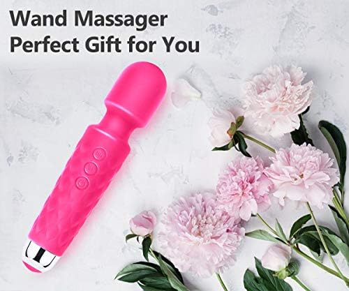 Handheld Massager,Power Wand Wireless Rechargeable Vibrating Massager, Body Massaging for Woman and Back Neck Muscle Aches (Pink) - Image 6