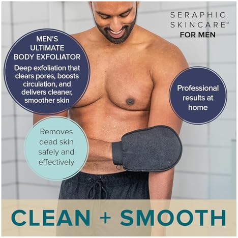 Ultimate Exfoliating Mitt for Body Exfoliating Glove, Body Scrubber for Men - Image 2