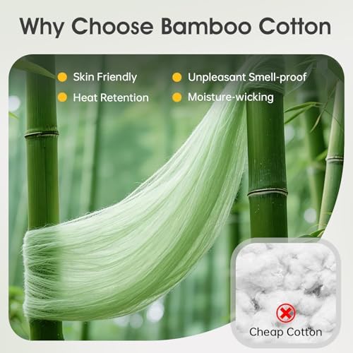Sleep Headphones with Bluetooth 5.4 Sleep Mask, Bamboo Cotton Music Wireless Bluetooth Eye Mask for Sleeping, Earphones HD Speaker Microphone for Travel, Gifts for Men Women, Green - Image 2