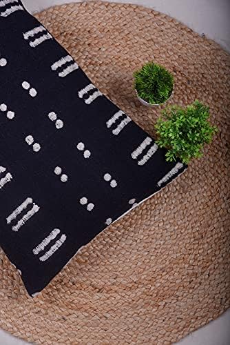 Trade Star Rustic Cushion Cover 100% Cotton Throw Pillow Case Mudcloth Cushion Cover Lumbar Pillow Cover Boho Accent Indian Farmhouse Bedding Decor Spring Cushion Case 14x22 Inches - Image 3