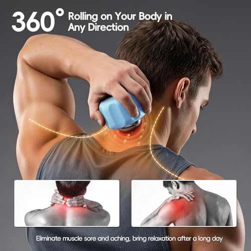 Cold Massage Roller Ball Ice Roller for Muscle Recovery-Blue - Image 3