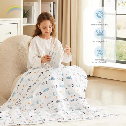 Weighted Blanket - 5 lbs Fairy Heavy Blanket - Small Size Breathable Lap Blanket(36"x48", 5 lbs) - Image 3