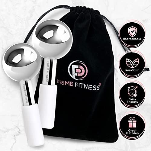 Ice Globes for Facials | Unbreakable Steel Cooling Roller | Cryo Sticks for Face | Massager for Face Neck & Eyes | Skin Care for Dark Circles, Puffiness, Wrinkles, Collagen Production (White) - Image 5
