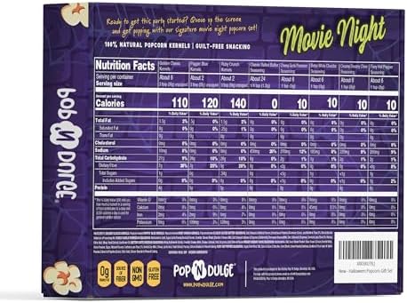 Halloween Gifts Popcorn Spooky Movie Night Gift Basket Gourmet Kernels and Seasoning Variety Pack, 3 Color Kernels and 5 Flavorings, Non-GMO, Kosher, Gluten Free Scary Popcorn Gifts, 10 Pack - Image 2
