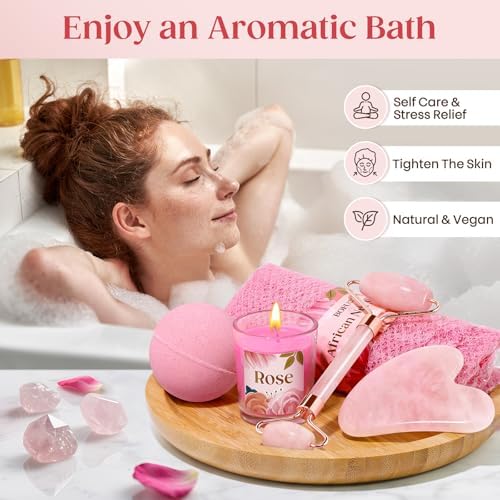 Birthday Gifts for Women, Self Care Spa & Bath Relaxation Gift Set - Image 4