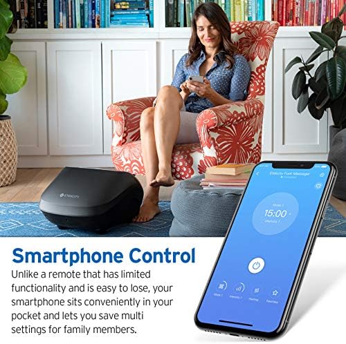 Etekcity Foot Massager for Lasting Circulation Foot Pain Relief with Heat and APP Remote, Gifts for Women and Men Dad and Mom, Shiatsu Deep Kneading & Multi Air Compression, Fit Up to Men Size 12 - Image 4