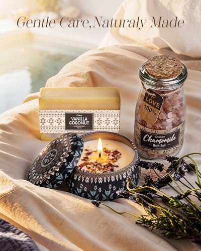 Boho Spa Gift Basket for Women with Soft Blanket - Image 5