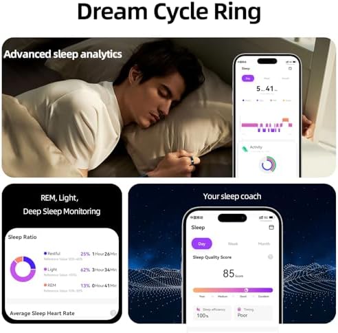 Smart Ring for Women & Men Fitness Sleep Heart Tracker - Image 3