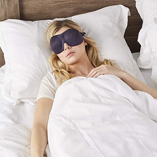 Bucky 40 Blinks No Pressure Printed Eye Mask for Travel & Sleep, Lattice, One Size - Image 3