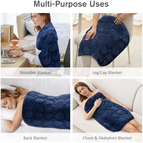Topblan Weighted Lap Blanket Pad 7lbs for Adults, 29 x 24 Small for Travel - Image 4