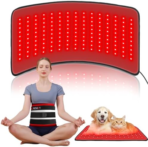 Red Light Therapy Mat for Body, FSA&HSA Red Light Pad, 24" x 12",Black by KAOUDT-BestRedLightTherapyDevices