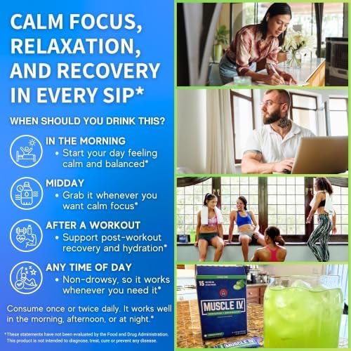 Muscle I.V. Electrolytes Supplement for Recovery & Hydration, Green Apple - Image 5