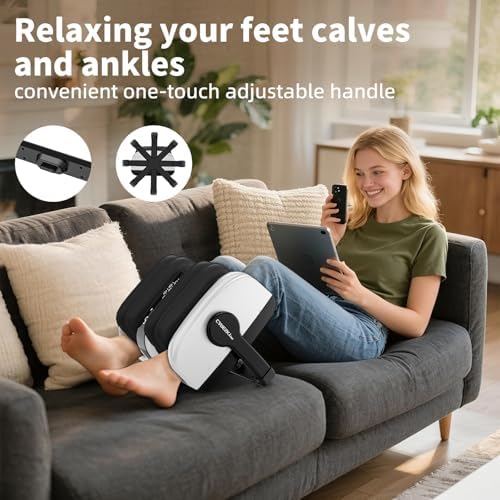 CARESKY Shiatsu Foot Massager with Heat, Deep Kneading Foot Massager for Plantar Fasciitis, Neuropathy, Circulation and Pain Relief, Foot and Calf Massage at Home/Office - Image 2