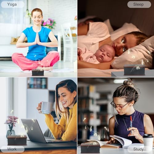 Sound Machine White Noise Machine with 70 Natural Soothing Sounds Sleeping Timer Memory Function 30 Volume Levels Brown Noise Sleep Sounds Machine Powered by USB for Baby Kids Adults,Black - Image 4