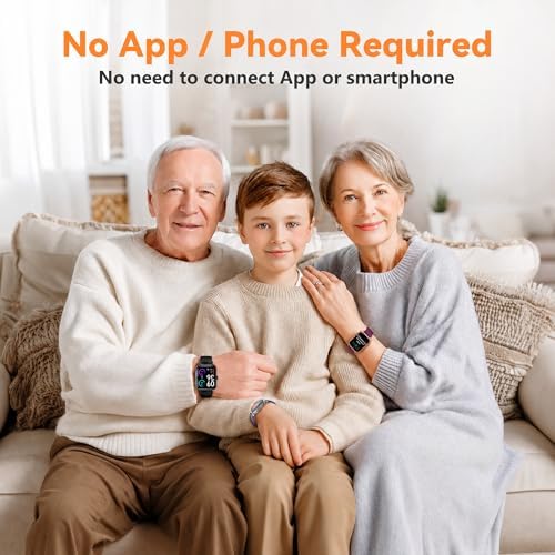 Senior Friendly Fitness Tracker, No App No Phone Required, 1.83'' Display - Image 2