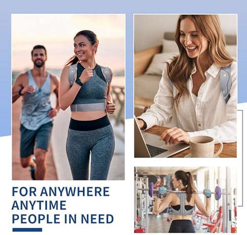 FORTEMOTUS Posture Corrector for Women Men - Back Straightener with Armpit Pad, Adjustable Posture Corrector Women Men, Upper & Lower Back Pain Relief, Targets Scoliosis, Hunchback, Hump, Thoracic, Spine,XL Size,Grey - Image 5