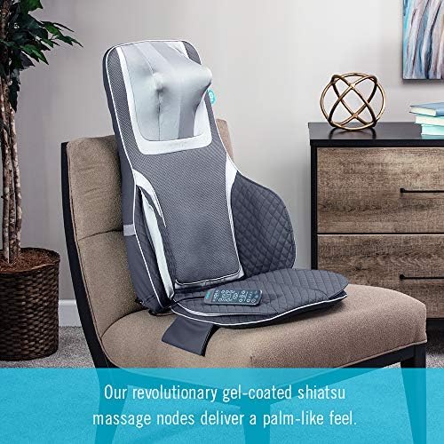 Homedics Gentle Touch Gel Deluxe Shiatsu Neck, Shoulder and Back Massage Cushion with Heat - Image 6