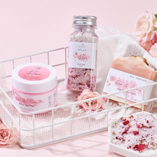 Mother's Day Gift for Mom Spa Gifts Bath Baskets Relaxing Spa Self Care Gift for Women Her Sister Wife Bridal Shower Gifts Box Home Bath Care Package Thank You Birthday for Women Friendship Ideas - Image 4