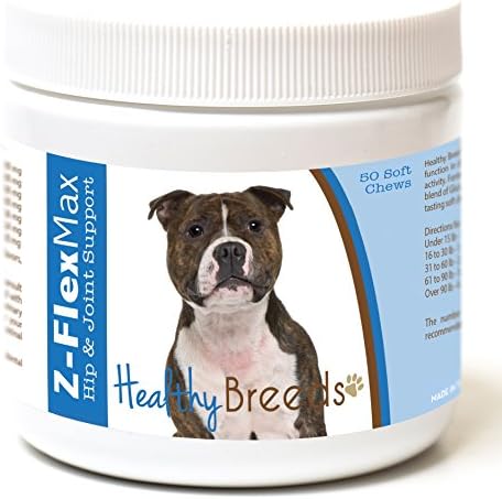 Healthy Breeds Staffordshire Bull Terrier Z-Flex Max Hip and Joint Soft Chews 50 Count by HealthyBreeds