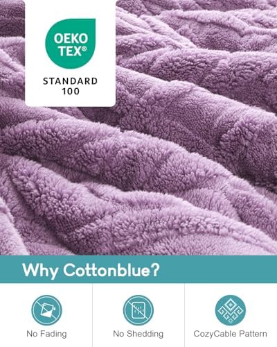 Cottonblue Jacquard Weighted Blanket 15lbs for Adults Queen Size 60x80 in - Image 3