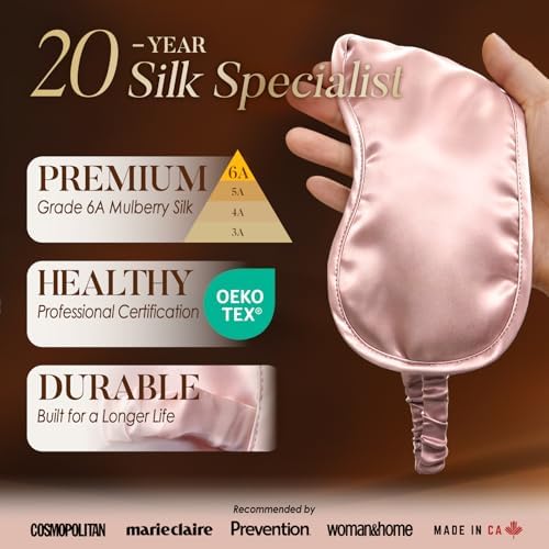 LULUSILK Mulberry Silk Sleep Eye Mask for Sleeping Women Men, Peacock Blue - Image 2
