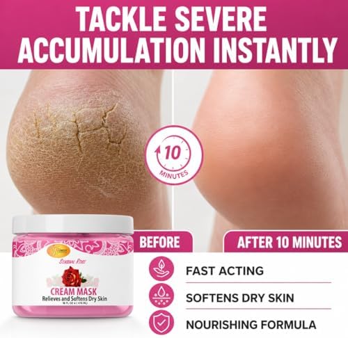 SPA REDI Professional Pedicure & Body Mask - A Concentrated Skin Repair Treatment So Potent, It Requires Gloves for a Visible Transformation on Tough Calluses and Severely Cracked Heels 16 Oz - Image 5