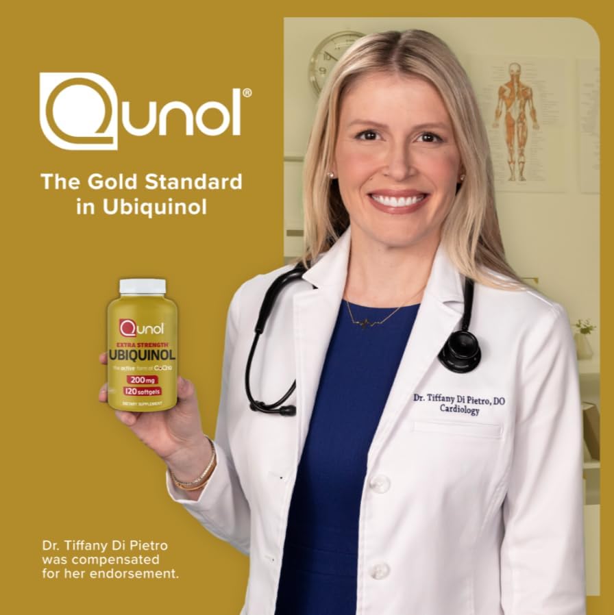 Qunol Ubiquinol 200mg, Extra Strength, Powerful Antioxidant, 120 Softgels - Image 7