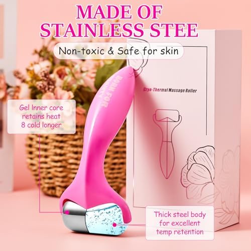 360° Rotating Ice Roller for Face,Cooling Face Rollers for Women - Image 4