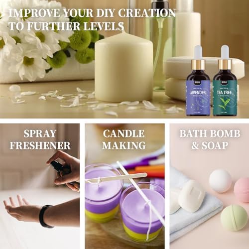 Essential Oils Set-Essential Oils for Diffuser for Home,Diffuser Oils Scents for Aromatherapy,Laundry,Candle&Soap Making,Humidifiers 6 X 10ML - Image 5