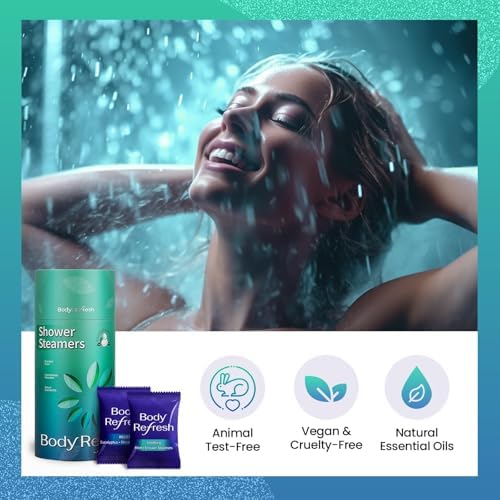 Shower Steamers Aromatherapy - 8 Pack Shower Bombs with Essential Oils, Eucalyptus for Shower， Eucalyptus Mint Shower Steamer for Women Men, Stress Relief Home Spa Relaxation Self Care - Image 3