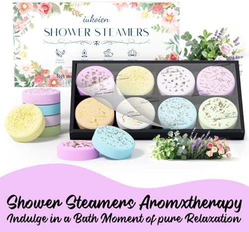 Shower Steamers Aromatherapy -8 Pack Gifts for Women Shower Bombs Tablets,Self Care Relaxation Home SPA ，Christmas Stocking Stuffers Gifts for Women Adults Her Mom Him Men with Natural Essential Oils - Image 7