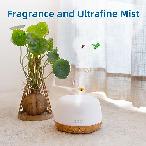 ASAKUKI Essential Oil Diffuser, 300ml Aromatherapy Oil Humidifier - Image 7