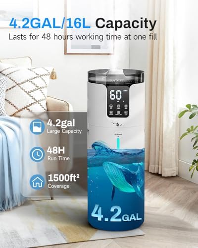 16L Cool Mist Humidifier Large Room Whole House & Commercial 1500 sq.ft - Image 3