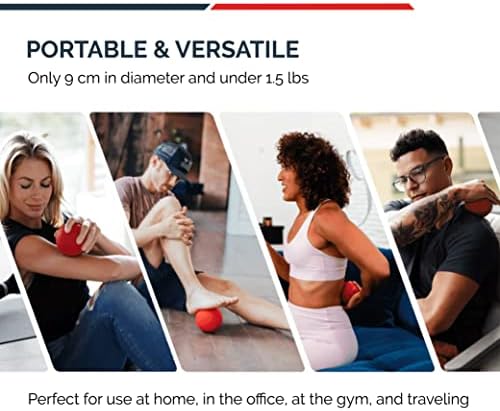 MyoStorm Mini Meteor Heating Vibrating Massage Ball Roller for Muscle Recovery Therapy and Pain Relief + 4 Speed Vibration, Portable - Image 6