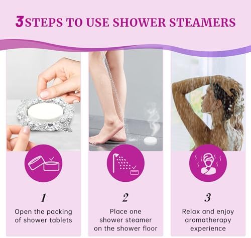 18-Pack Shower Steamers Aromatherapy, Self Care Birthday Gifts for Women Men, 6 Scented Organic Shower Bombs with Natural Essential Oils Relaxation Home SPA, Travel Essentials, Appreciation Gifts - Image 5