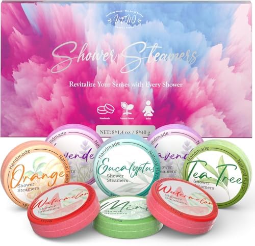 HFHO Shower Steamers Aromatherapy 8 Pack Natural Essential Oils Home Spa by HFHO
