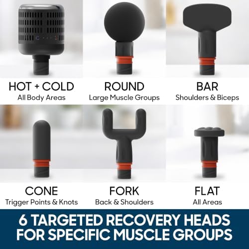 Sharper Image Powerboost Versa Heat & Cold Therapy Percussion Massage Gun - Image 5