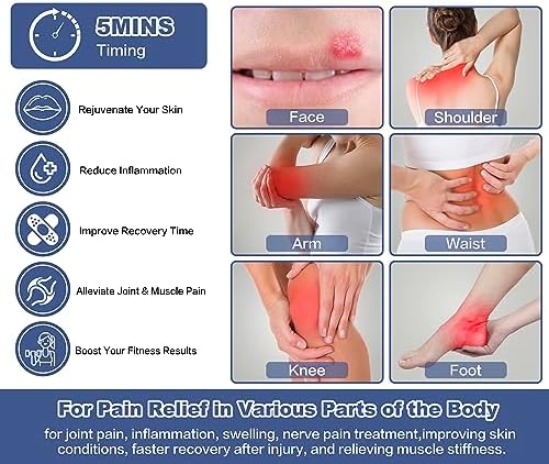 Infrared Red Light Device for Joints & Muscles, 460:630:660:850:900nm Cold Sore, Portable Near Infrared Wand for Face & Body Mouth Nose Effective 2 in 1 Modes - Image 3