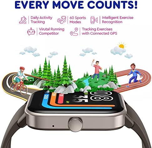 Ignite VeryFit Smart Watch for Men Women Fitness Tracker Watch (Brown) - Image 6