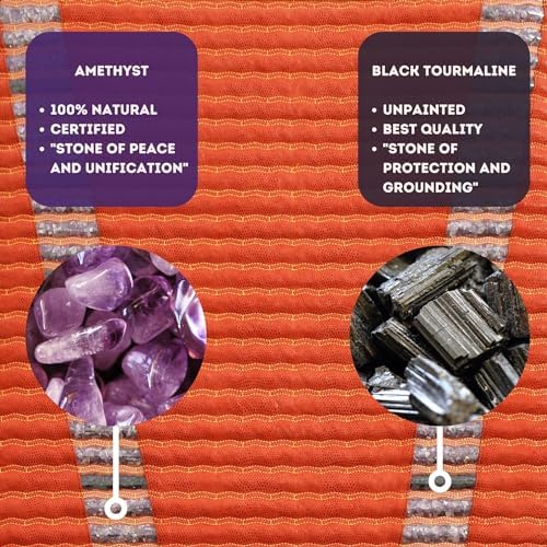 MediCrystal Infrared Heating Bio Stimulation Mat - Professional 72"L x 32"W - Natural Amethyst & Tourmaline Crystals - Adjustable Temperature 86-158° (30-70°C) - Negative Ions - FDA Reg Manufacturer - Image 3