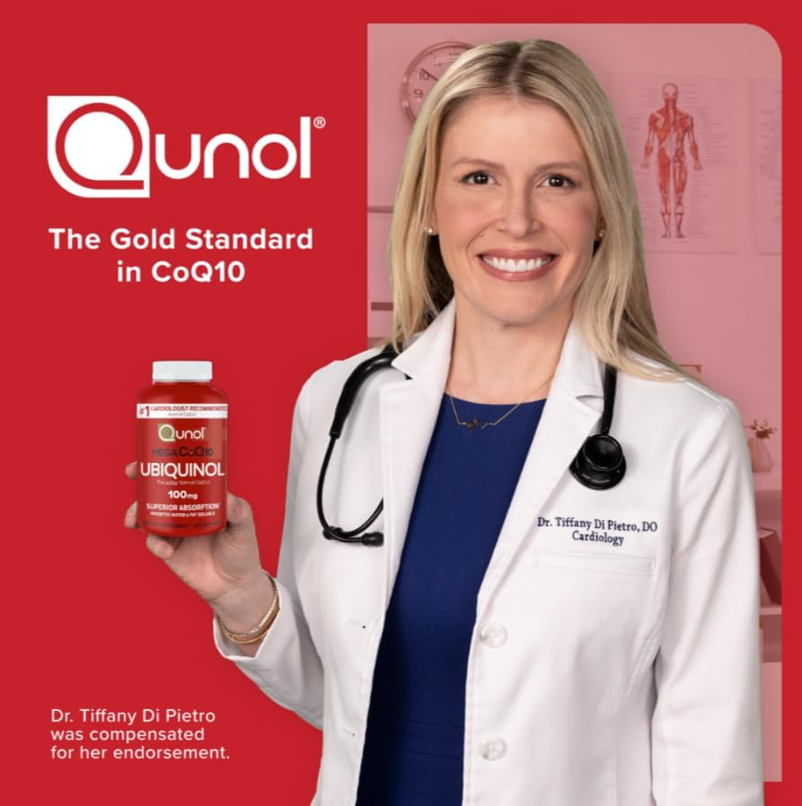 Qunol Mega Ubiquinol CoQ10 100mg, Superior Absorption, 240 Softgels - Image 7