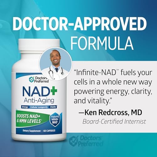 DOCTORS' PREFERRED NAD+ Anti-Aging Supplement w/Resveratrol & CoQ10 - Image 5
