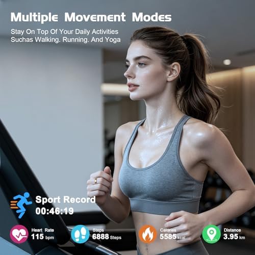 Smart Ring Health Tracker for Women & Men, Sleep & Heart Rate Monitor, IP68 Waterproof Fitness Tracker, No Subscription Fee, iOS & Android Compatible (Rose Gold, 7) - Image 4